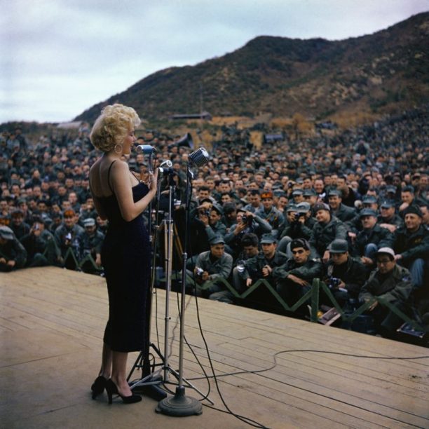 Marilyn Monroe Entertaining Troops