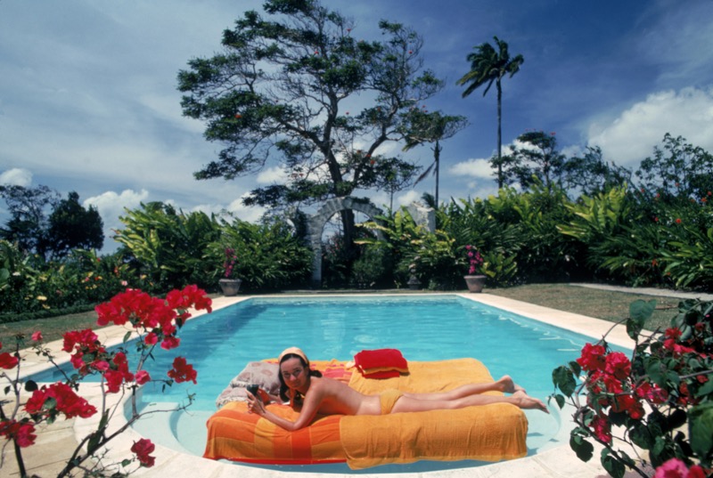 Sunbathing In Barbados