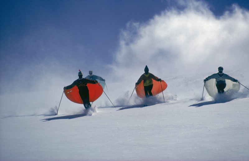 Caped Skiers