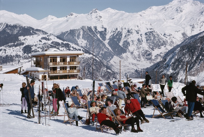 Skiers at Courchevel