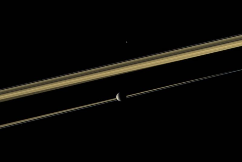 Saturn's Rings and Moons