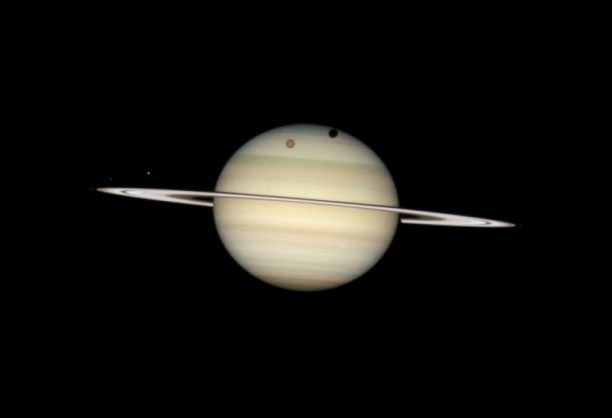 Saturn and Moon