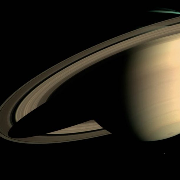 Saturn and Enceladus