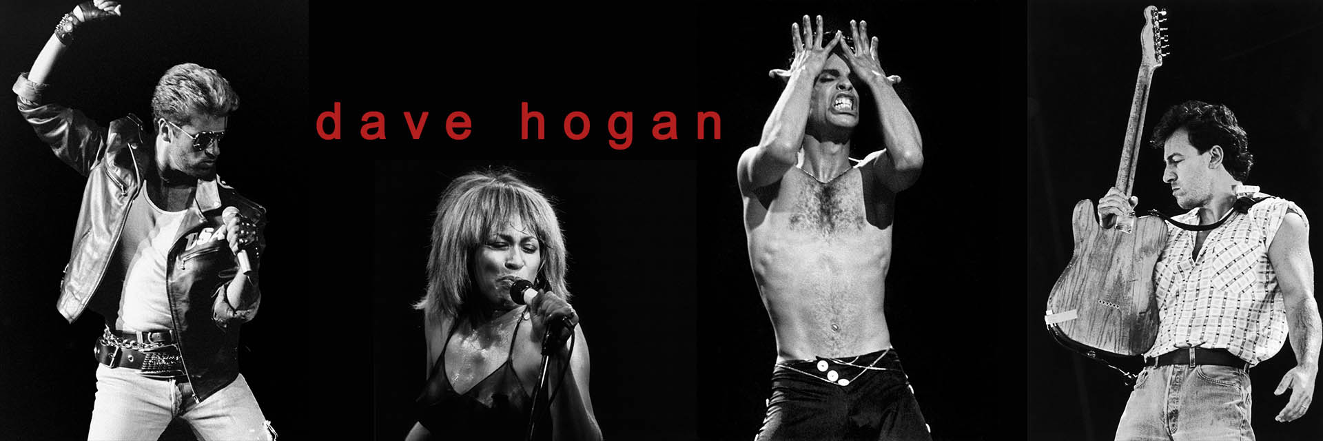 George Michael, Tina Tuner, Prince and Bruce Springsteen