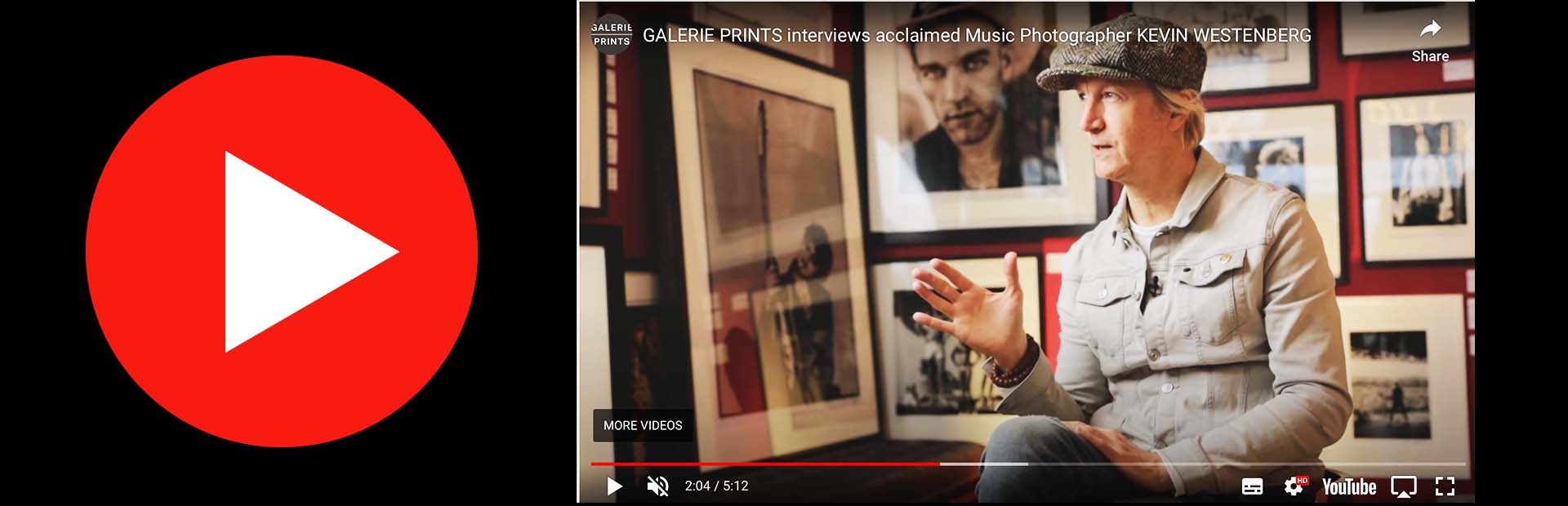 Kevin Westenberg interview with Galerie Prints talks about his music photography career.