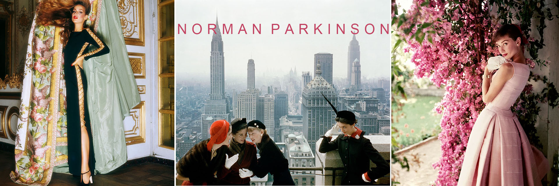 Norman Parkinson (1913-1990) was the Twentieth Century’s most celebrated fashion photographer. He pioneered epic storytelling in his images, taking portrait and fashion photography beyond the stiff formality of his predecessors and injecting an easy and casual elegance into the art.  His photographs created the age of the supermodel and made him the photographer of choice for celebrities, artists, Presidents and Prime Ministers. He was a permanent fixture at historic moments photographing the British Royal Family, in private and public, as well as leading figures from the worlds of film, theatre, and music.  Subjects include Audrey Hepburn, The Beatles, Twiggy, Grace Coddington, David Bowie, Iman, Jerry Hall and countless others. In a career that spanned seven decades, Parkinson dazzled the world and inspired his peers with sparkling inventiveness as a portrait and fashion photographer.  Parkinson worked for a wide range of publications, notably Vogue, Harper’s Bazaar, Town & Country and other international magazines, which brought him worldwide recognition.