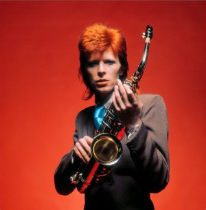 David Bowie avec saxophone