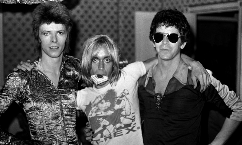 David Bowie With Lou Reed And Iggy Pop