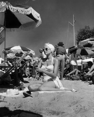 Grace Kelly en la playa