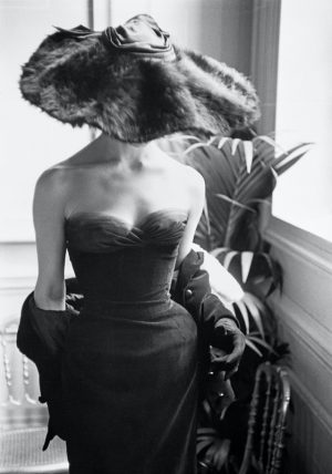 Dior Gown with Fur Hat