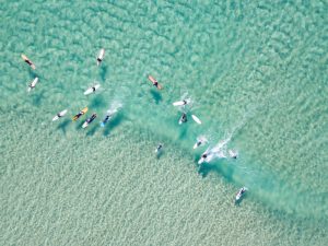 Australian Surfers From Above