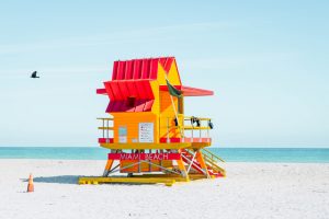 Colourful Lifeguard Tower