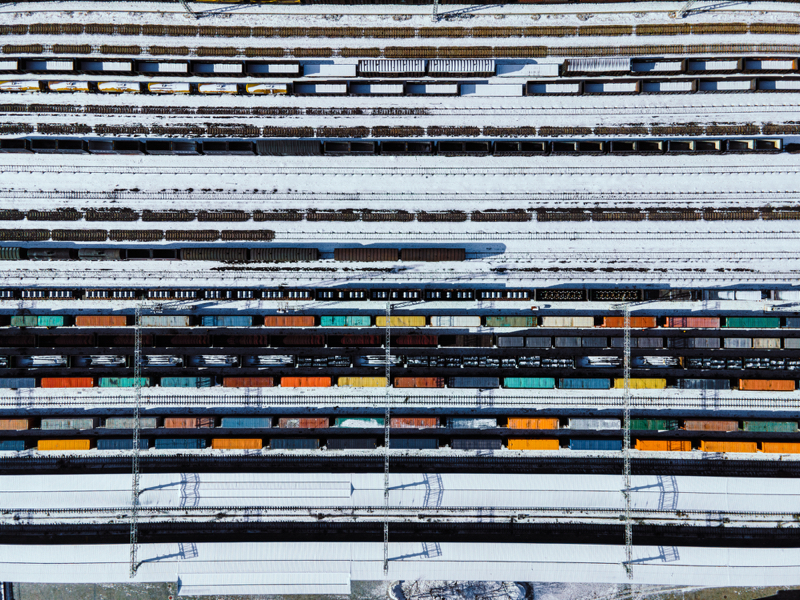 Aerial Freight Trains