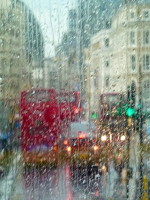 London Street In The Rain