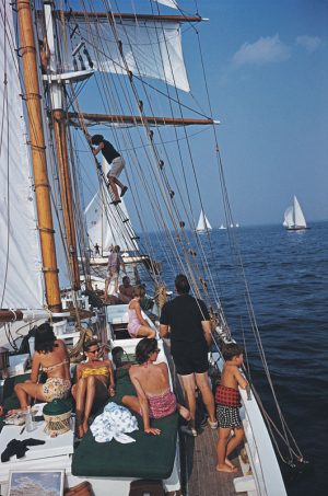 Sailing Off Boston