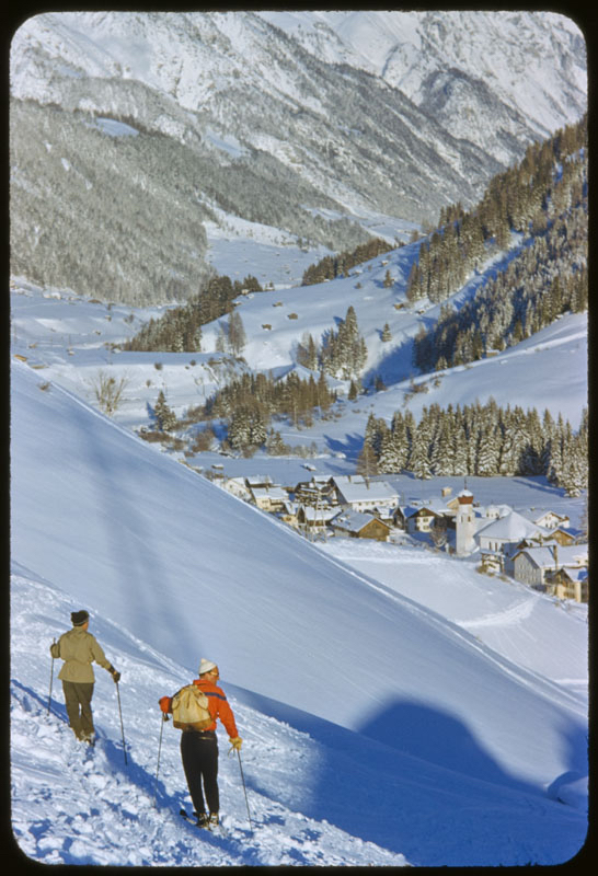 An Alpine Valley In Winter