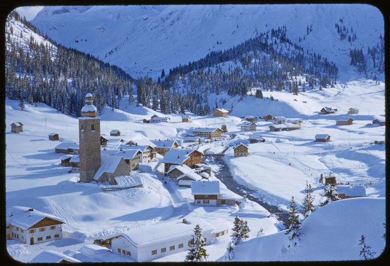 An Alpine Scene In Winter