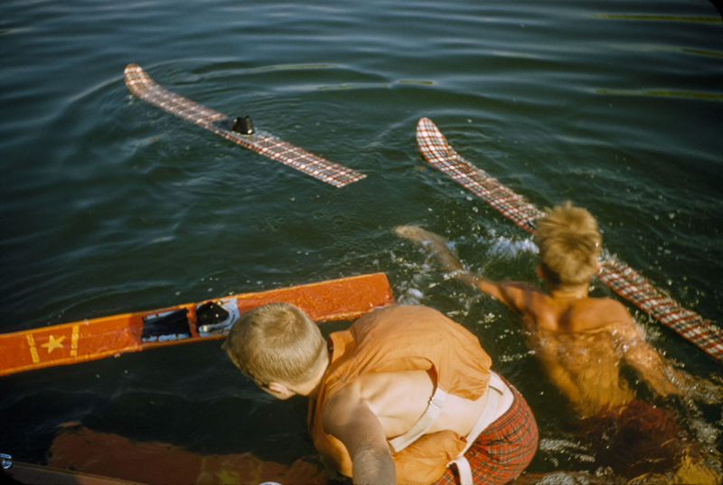Children Water Skiing