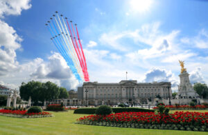 UK And French Fly Past