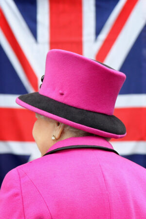 Queen Elizabeth In Pink