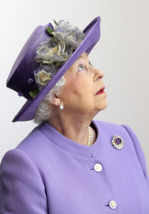 Queen Elizabeth Looks Up