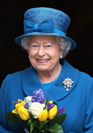 Queen Elizabeth In Blue
