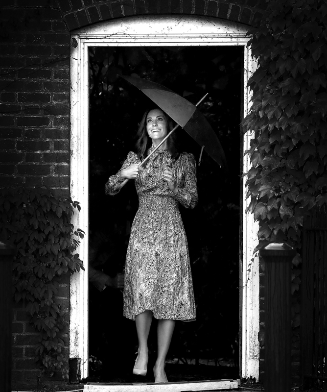 Catherine With Umbrella