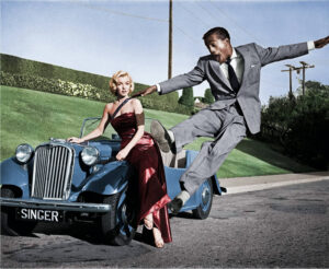Marilyn Monroe and Sammy Davis Jr in How to Marry a Millionaire