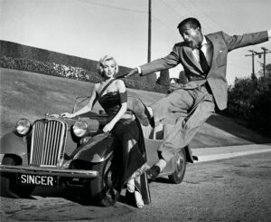 Marilyn Monroe and Sammy Davis Jr in How to Marry a Millionaire