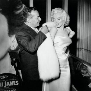 Marilyn Monroe and Ciros Owner Herbert Hoover by Frank Worth