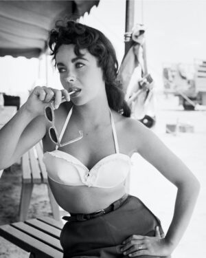Elizabeth Taylor with Sunglasses for Giant