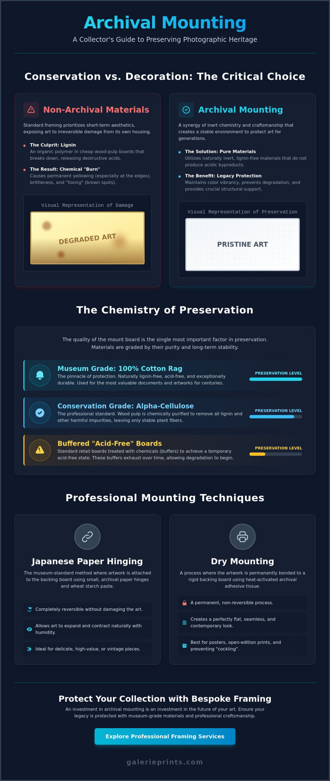 What is Archival Mounting? A Curator’s Guide to Preserving Fine Art - Infographic