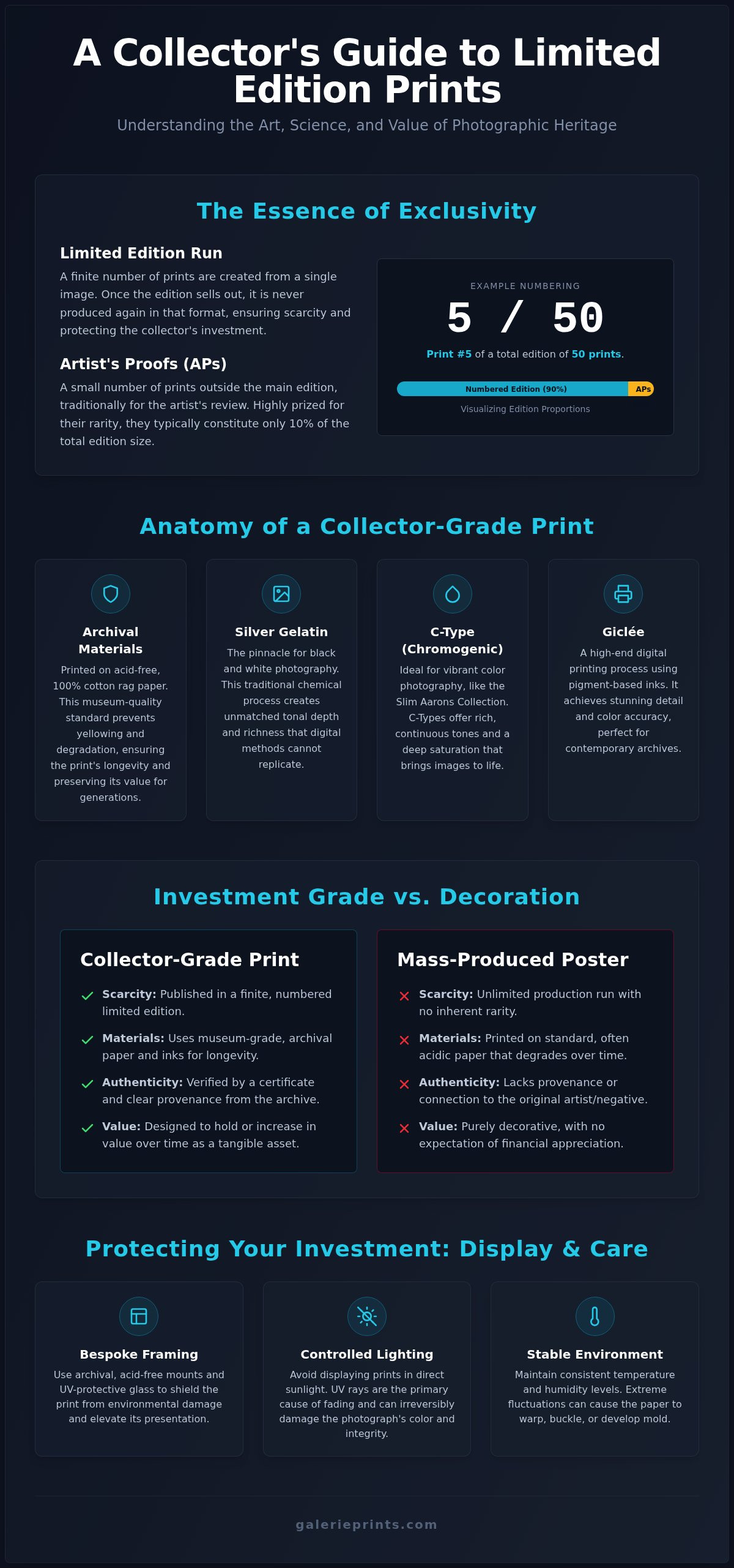 Limited Edition Prints: A Collector’s Guide to Fine Art Photography - Infographic