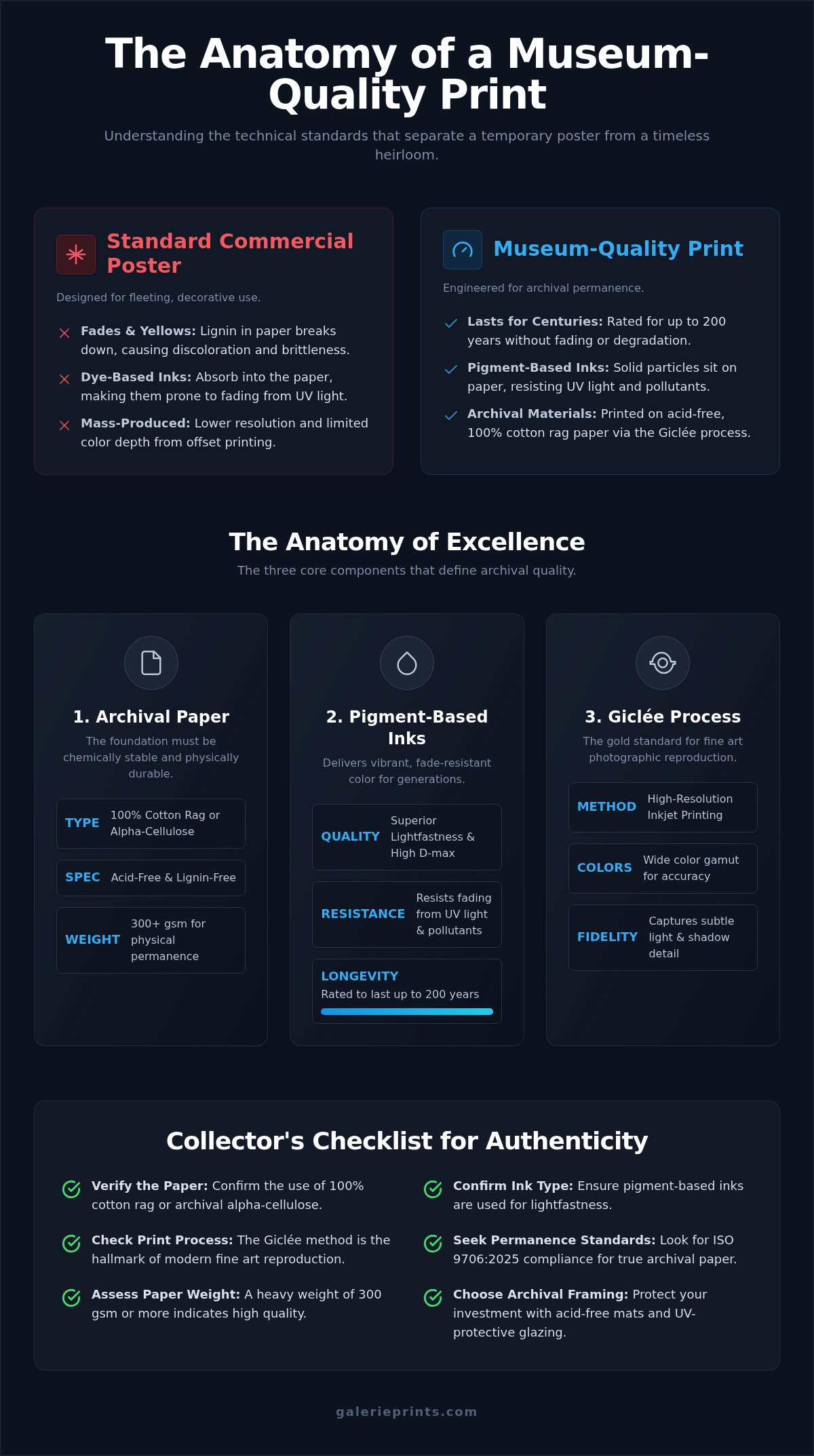What is a Museum Quality Print? The Collector’s Guide to Fine Art Photography - Infographic